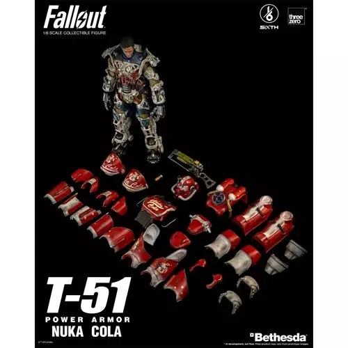 Fallout T-51 Nuka Cola Power Armor 1:6 Scale Action Figure Fallout T-51 Nuka Cola Power Armor 1:6 Scale Action Figure